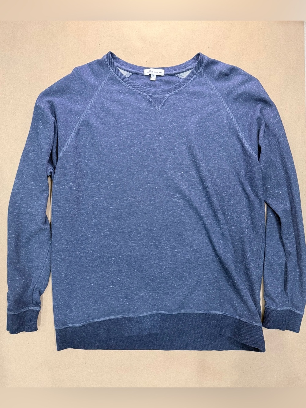 Peter Millar Navy Crewneck Sweatshirt – Men’s L Cotton Modal Blend